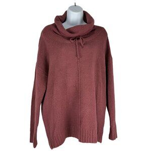 Liz Claiborne Women's Weekend Cowl Neck Sweater Size L Purple